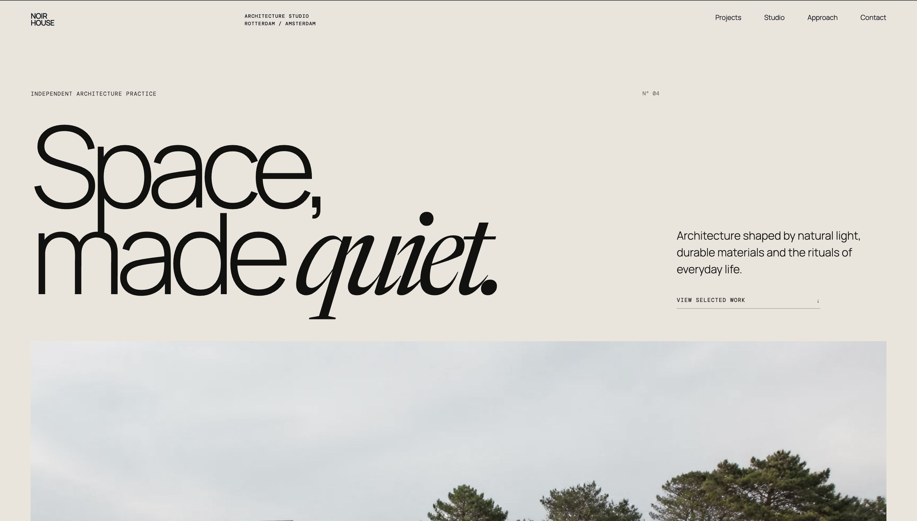 Noir House homepage screenshot